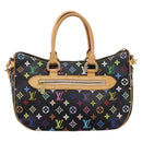 LOUIS VUITTON Monogram Multicolor Rita Tote Bag Black M40126 LV Auth 199920V-2