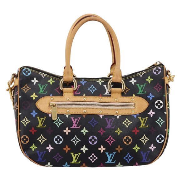 LOUIS VUITTON Monogram Multicolor Rita Tote Bag Black M40126 LV Auth 199920V