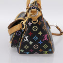LOUIS VUITTON Monogram Multicolor Rita Tote Bag Black M40126 LV Auth 199920V-4