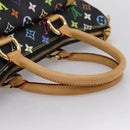 LOUIS VUITTON Monogram Multicolor Rita Tote Bag Black M40126 LV Auth 199920V-7