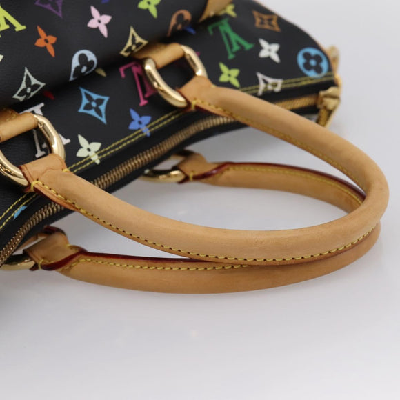 LOUIS VUITTON Monogram Multicolor Rita Tote Bag Black M40126 LV Auth 199920V