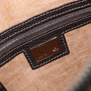 FENDI Zucca Canvas Celeria Shoulder Bag Black Brown Auth 199921A-19