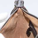 FENDI Zucca Canvas Celeria Shoulder Bag Black Brown Auth 199921A-21