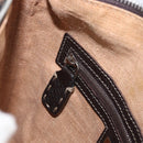 FENDI Zucca Canvas Celeria Shoulder Bag Black Brown Auth 199921A-22