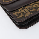 BALLY Shoulder Bag Canvas Gold Brown Auth 199922A-15