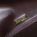 BALLY Shoulder Bag Canvas Gold Brown Auth 199922A-18