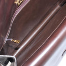 BALLY Shoulder Bag Canvas Gold Brown Auth 199922A-11