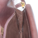BALLY Shoulder Bag Canvas Gold Brown Auth 199922A-19
