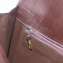 BALLY Shoulder Bag Canvas Gold Brown Auth 199922A-21