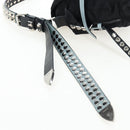 PRADA Shoulder Bag Nylon Black Silver Auth 199923SAM-8