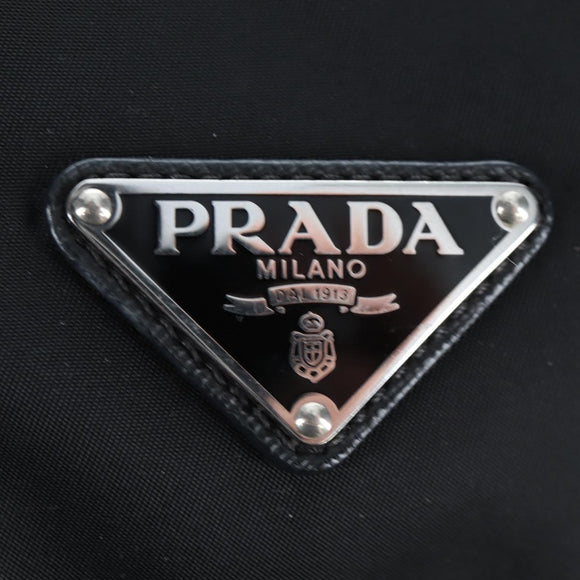 PRADA Shoulder Bag Nylon Black Silver Auth 199923SAM