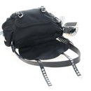 PRADA Shoulder Bag Nylon Black Silver Auth 199923SAM-25