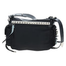 PRADA Shoulder Bag Nylon Black Silver Auth 199923SAM-2