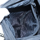 PRADA Shoulder Bag Nylon Black Silver Auth 199923SAM-35