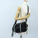 PRADA Shoulder Bag Nylon Black Silver Auth 199923SAM-36