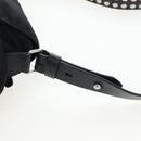 PRADA Shoulder Bag Nylon Black Silver Auth 199923SAM-14