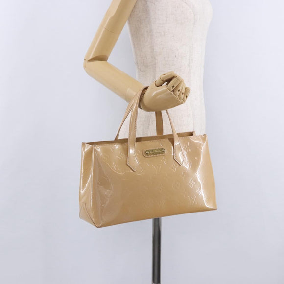 LOUIS VUITTON Monogram Vernis Wilshire PM Rose Florentin M91642 Auth 199928