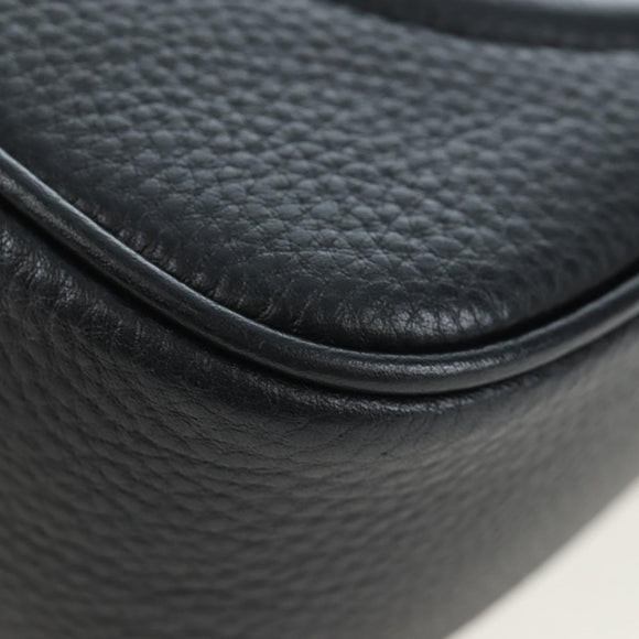 GUCCI Soho Shoulder Bag Leather Black Gold 308364 Auth 199930SAV