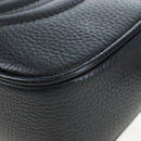 GUCCI Soho Shoulder Bag Leather Black Gold 308364 Auth 199930SAV-16