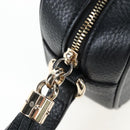 GUCCI Soho Shoulder Bag Leather Black Gold 308364 Auth 199930SAV-9