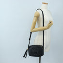 GUCCI Soho Shoulder Bag Leather Black Gold 308364 Auth 199930SAV-26