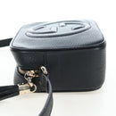 GUCCI Soho Shoulder Bag Leather Black Gold 308364 Auth 199930SAV-3