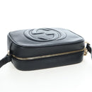 GUCCI Soho Shoulder Bag Leather Black Gold 308364 Auth 199930SAV-6