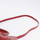 PRADA Galleria Hand Bag Saffiano leather 2way Red Gold Auth 199932V-15