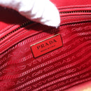 PRADA Galleria Hand Bag Saffiano leather 2way Red Gold Auth 199932V-21
