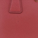 PRADA Galleria Hand Bag Saffiano 2way Pink Gold Auth 199933V-3