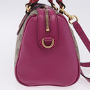 GUCCI GG Supreme Hand Bag PVC 2way Beige Gold 409529 Auth 199935A-5