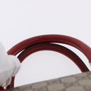 GUCCI GG Supreme Hand Bag PVC 2way Beige Gold 409529 Auth 199935A-8