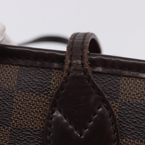 LOUIS VUITTON Damier Ebene Neverfull PM Tote Bag N51109 LV Auth 199936A