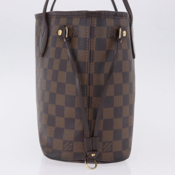 LOUIS VUITTON Damier Ebene Neverfull PM Tote Bag N51109 LV Auth 199936A