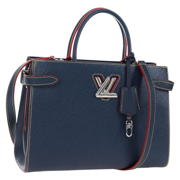 LOUIS VUITTON Epi Twist Tote Bag Blue M54980 LV Auth 199938M