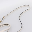 PRADA Galleria Esplanade Hand Bag Saffiano 2way White Gold Auth 199939M-15