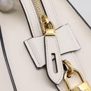 PRADA Galleria Esplanade Hand Bag Saffiano 2way White Gold Auth 199939M-21