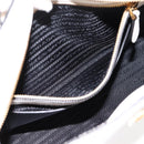PRADA Galleria Esplanade Hand Bag Saffiano 2way White Gold Auth 199939M-29