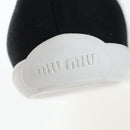 Miu Miu Ballet Shoes Canvas 36.5 Black White Auth 199940M-21