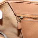 HERMES Trim 38 Shoulder Bag Leather Beige Gold Auth 199943A-17