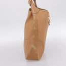 HERMES Trim 38 Shoulder Bag Leather Beige Gold Auth 199943A-4