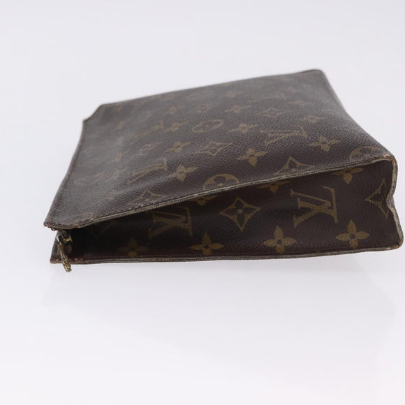 LOUIS VUITTON Monogram Poche Toilette 26 Pouch M47542 LV Auth 199945