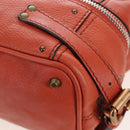 Chloe Paddington Tote Bag Leather Orange Gold Silver Auth 199949V-16