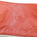 Chloe Paddington Tote Bag Leather Orange Gold Silver Auth 199949V-25