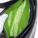 FENDI Mamma Baguette Shoulder Bag Leather Black Silver Auth 199954A-26