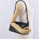 FENDI Mamma Baguette Shoulder Bag Leather Black Silver Auth 199954A-27