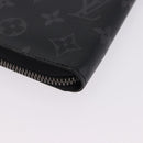 LOUIS VUITTON Monogram Eclipse Zippy Wallet Vertical Wallet M62295 Auth 199958M-17
