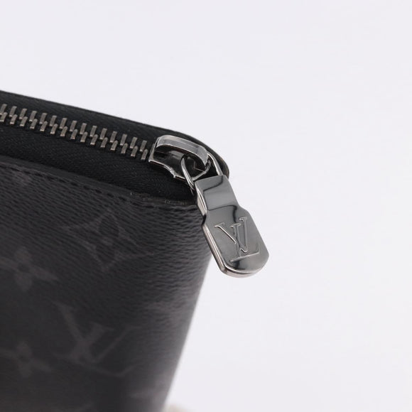 LOUIS VUITTON Monogram Eclipse Zippy Wallet Vertical Wallet M62295 Auth 199958M