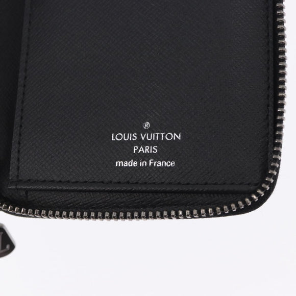 LOUIS VUITTON Monogram Eclipse Zippy Wallet Vertical Wallet M62295 Auth 199958M
