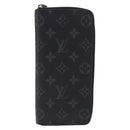 LOUIS VUITTON Monogram Eclipse Zippy Wallet Vertical Wallet M62295 Auth 199958M-13